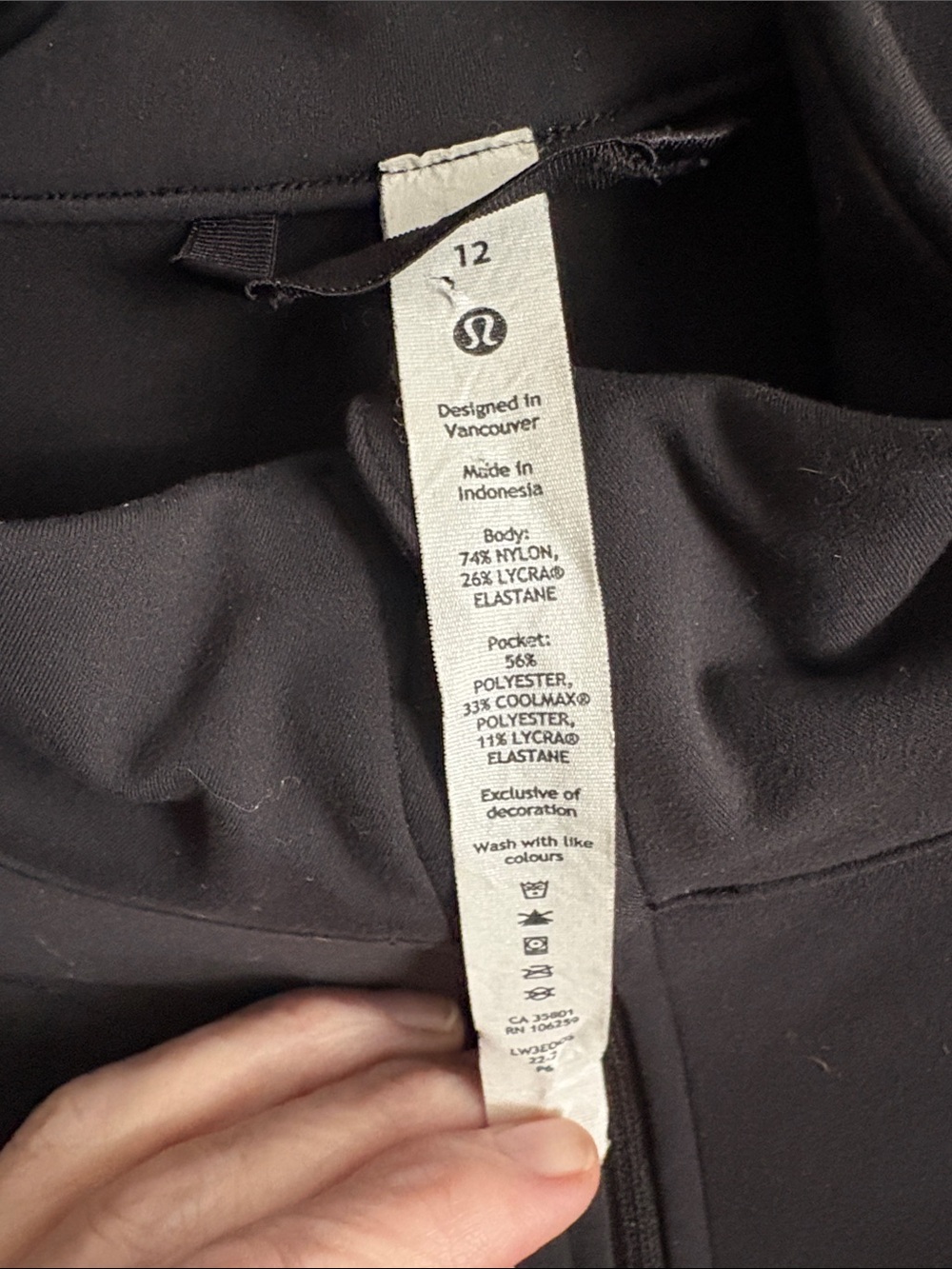 lululemon athletica Men’s Black Jogger Sweatpants